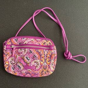 Vera Bradley Dream Tapestry quilted RFID little crossbody bag